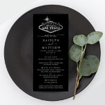 Elegant Las Vegas Destination Wedding Menu<br><div class="desc">Viel in stijl met deze moderne en zeer trendy huwelijksontbijtmenu's. Het ontwerp is gemakkelijk te personaliseren met uw eigen formulering en uw gasten zullen enthousiast zijn wanneer zij deze geweldige menu's zien. Overeenkomende objecten zijn te vinden in het collectie.</div>