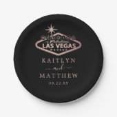 Elegant Las Vegas Destination Wedding Papieren Bordje (Voorkant)