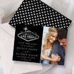 Elegant Las Vegas Destination Wedding Photo Save The Date<br><div class="desc">Viel in stijl met deze moderne en zeer trendy bruiloft,  behalve de datumkaarten. Het ontwerp is gemakkelijk te personaliseren met uw speciale foto- en gebeurtenisformulering en uw gasten zullen enthousiast zijn wanneer zij deze geweldige kaarten ontvangen.</div>