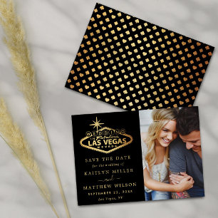 Elegant Las Vegas Destination Wedding Photo Save The Date
