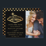 Elegant Las Vegas Destination Wedding Photo Save The Date<br><div class="desc">Viel in stijl met deze moderne en zeer trendy bruiloft,  behalve de datumkaarten. Het ontwerp is gemakkelijk te personaliseren met uw speciale foto- en gebeurtenisformulering en uw gasten zullen enthousiast zijn wanneer zij deze geweldige kaarten ontvangen.</div>