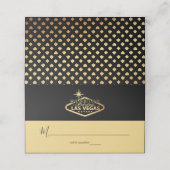 Elegant Las Vegas Destination Wedding Plaatskaartje (Buitenkant ongevouwen)