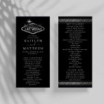 Elegant Las Vegas Destination Wedding Programmakaart<br><div class="desc">Viel in stijl met deze moderne en zeer trendy trouwprogramma's. Dit ontwerp is gemakkelijk te personaliseren met uw speciale gebeurtenisformulering en uw gasten zullen enthousiast zijn wanneer zij deze geweldige programma's zien.</div>
