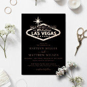 Elegant Las Vegas Destination Wedding Real Folie Uitnodiging