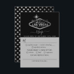 Elegant Las Vegas Destination Wedding RSVP Kaartje<br><div class="desc">Vier in stijl met deze moderne en zeer trendy bruiloft RSVP kaarten. Dit ontwerp is gemakkelijk te personaliseren met uw speciale eventformulering en uw gasten zullen opgetogen zijn wanneer zij deze fabelachtige antwoordkaarten ontvangen. Overeenkomende bruidsartikelen zijn te vinden in het collectie.</div>