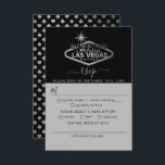 Elegant Las Vegas Destination Wedding RSVP Kaartje<br><div class="desc">Vier in stijl met deze moderne en zeer trendy bruiloft RSVP kaarten. Dit ontwerp is gemakkelijk te personaliseren met uw speciale eventformulering en uw gasten zullen opgetogen zijn wanneer zij deze fabelachtige antwoordkaarten ontvangen. Overeenkomende bruidsartikelen zijn te vinden in het collectie.</div>