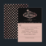 Elegant Las Vegas Destination Wedding RSVP Kaartje<br><div class="desc">Viel in stijl met deze moderne en zeer trendy bruiloft RSVP-kaarten. Dit ontwerp is gemakkelijk te personaliseren met uw speciale gebeurtenisformulering en uw gasten zullen enthousiast zijn wanneer zij deze geweldige antwoordkaarten ontvangen.</div>