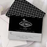 Elegant Las Vegas Destination Wedding RSVP Kaartje<br><div class="desc">Viel in stijl met deze moderne en zeer trendy bruiloft RSVP-kaarten. Dit ontwerp is gemakkelijk te personaliseren met uw speciale gebeurtenisformulering en uw gasten zullen enthousiast zijn wanneer zij deze geweldige antwoordkaarten ontvangen.</div>