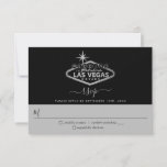 Elegant Las Vegas Destination Wedding RSVP Kaartje<br><div class="desc">Viel in stijl met deze moderne en zeer trendy bruiloft RSVP-kaarten. Dit ontwerp is gemakkelijk te personaliseren met uw speciale gebeurtenisformulering en uw gasten zullen enthousiast zijn wanneer zij deze geweldige antwoordkaarten ontvangen.</div>