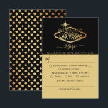 Elegant Las Vegas Destination Wedding RSVP Kaartje<br><div class="desc">Viel in stijl met deze moderne en zeer trendy bruiloft RSVP-kaarten. Dit ontwerp is gemakkelijk te personaliseren met uw speciale gebeurtenisformulering en uw gasten zullen enthousiast zijn wanneer zij deze geweldige antwoordkaarten ontvangen.</div>