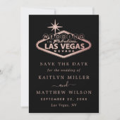 Elegant Las Vegas Destination Wedding Save The Date (Voorkant)