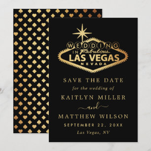 Elegant Las Vegas Destination Wedding Save The Date