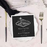 Elegant Las Vegas Destination Wedding Servet<br><div class="desc">Viel in stijl met deze moderne en trendy trouwluiers. Pas het ontwerp eenvoudig aan om deze servetten volledig uniek te maken voor uw speciale dag.</div>