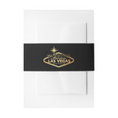 Elegant Las Vegas Destination Wedding Uitnodigingen Wikkel (Voorkant Voorbeeld)