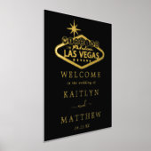 Elegant Las Vegas Destination Wedding Welcome Folie Afdrukken (Laagn)