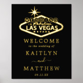 Elegant Las Vegas Destination Wedding Welcome Folie Afdrukken (Voorkant)