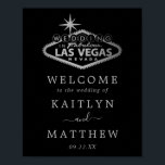 Elegant Las Vegas Destination Wedding Welcome Poster<br><div class="desc">Viel in stijl met dit moderne en zeer trendy trouwwelkomstteken. Dit ontwerp is gemakkelijk te personaliseren met uw speciale gebeurtenisformulering en uw gasten zullen enthousiast zijn wanneer zij dit geweldige teken zien.</div>