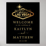 Elegant Las Vegas Destination Wedding Welcome Poster<br><div class="desc">Viel in stijl met dit moderne en zeer trendy trouwwelkomstteken. Dit ontwerp is gemakkelijk te personaliseren met uw speciale gebeurtenisformulering en uw gasten zullen enthousiast zijn wanneer zij dit geweldige teken zien.</div>