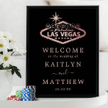 Elegant Las Vegas Destination Wedding Welcome Poster<br><div class="desc">Viel in stijl met dit moderne en zeer trendy trouwwelkomstteken. Dit ontwerp is gemakkelijk te personaliseren met uw speciale gebeurtenisformulering en uw gasten zullen enthousiast zijn wanneer zij dit geweldige teken zien.</div>