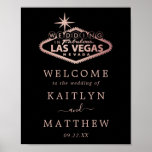 Elegant Las Vegas Destination Wedding Welcome Poster<br><div class="desc">Viel in stijl met dit moderne en zeer trendy trouwwelkomstteken. Dit ontwerp is gemakkelijk te personaliseren met uw speciale gebeurtenisformulering en uw gasten zullen enthousiast zijn wanneer zij dit geweldige teken zien.</div>