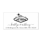 Elegant Las Vegas Destination Wedding Zelfinktende Stempel (Design)