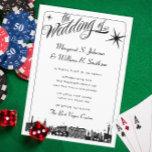 Elegant Las Vegas Strip Skyline Wedding Kaart<br><div class="desc">Elegant Las Vegas Strip Skyline Wedding Invitation in Black and White. Neem contact met me op met aangepaste aanvragen of vragen die je eventueel hebt. De grotere sterren zijn beweegbare elementen zodra u op "Aanpassen" klikt.</div>