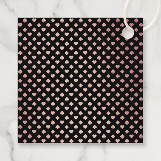 Elegant Las Vegas verjaardagsfeestje bedankt Bedankjes Labels (Achterkant)