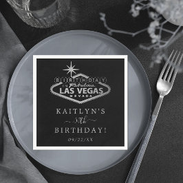 Elegant Las Vegas verjaardagsfeestje Servet
