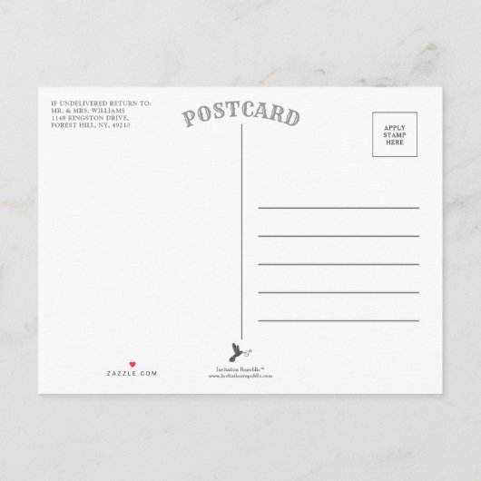 Elegant Las Vegas Wedding Save the Date Aankondigingskaart (Achterkant)