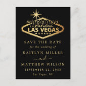 Elegant Las Vegas Wedding Save the Date Aankondigingskaart (Voorkant)
