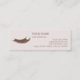 Elegant Lash Technician Thank you Card Klantenkaartje