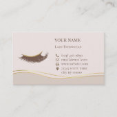 Elegant Lashes Before care Appointment Card Afsprakenkaartje (Voorkant)