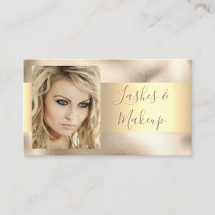 Elegant Lashes & Makeup Artist, DIY Name Gold/Gold Visitekaartje