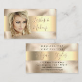 Elegant Lashes & Makeup Artist, DIY Name Gold Vs 2 Visitekaartje (Voorkant / Achterkant)