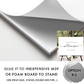 Elegant Last Name Sign Around Weddenschap Poster