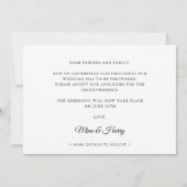 Elegant Laten we deze trouwupdate opnieuw proberen Aankondiging (Achterkant)