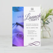Elegant Launch Party Invitation Template Kaart (Staand voorkant)
