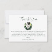 Elegant Laurel Dental Graduation Bedankkaart (Voorkant)