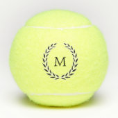 Elegant Laurel Wreath met Monogram Tennisballen (Voorkant)