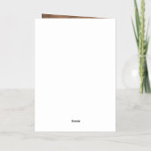 Elegant Laurel Wreath Monogram Foto Bruiloft Folie Wenskaart (Achterkant)