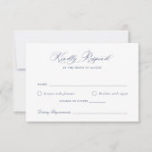 Elegant Laurel Wreath Wedding RSVP Kaart (Voorkant)