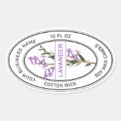 Elegant Lavander Flowers Label (Voorkant)