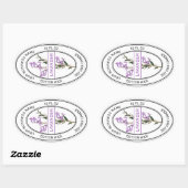 Elegant Lavander Flowers Label (Vel)
