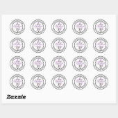 Elegant Lavander Flowers Label (Vel)