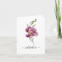 Elegant Lavendar Floral Personal
