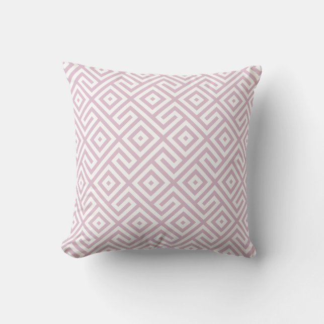 Elegant Lavendel Abstract geometrisch patroon Kussen (Voorkant)
