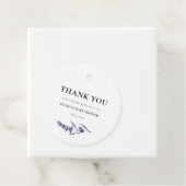 Elegant Lavendel Baby shower Dank u Bedankjes Labels (In situ)