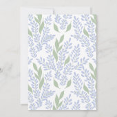 Elegant Lavendel Botanisch Vrijgezellenfeest Kaart (Achterkant)