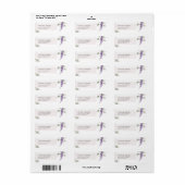 Elegant Lavendel Eucalyptus Bladeren Retouradres Etiket (Full Sheet)
