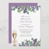 Elegant Lavendel Eucalyptus Vrijgezellenfeest Kaart (Voorkant / Achterkant)